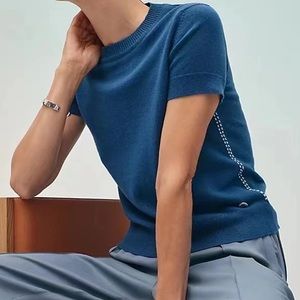 Hermes cashmere and silk top